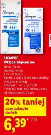 Siempre Wkładki higieniczne