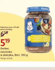 Gerber, owsianka w słoiczku, 8m+