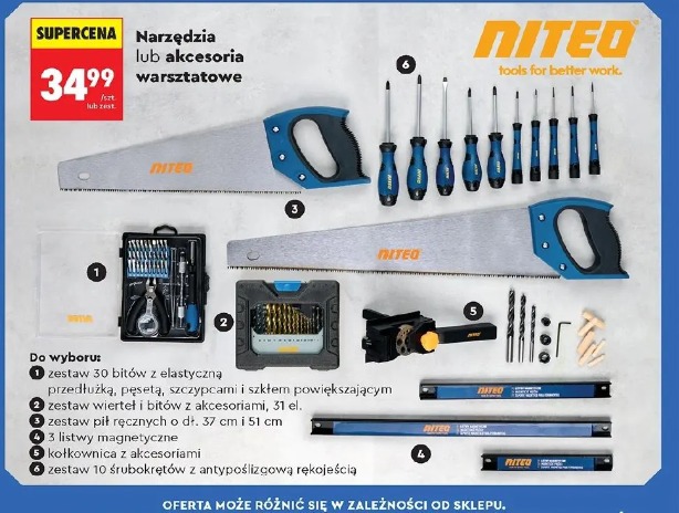 Narzędzia lub akcesoria warsztatowe Niteo