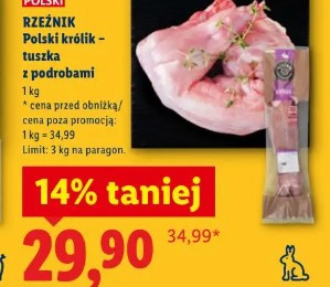 Rzeźnik Polski królik – tuszka z podrobami