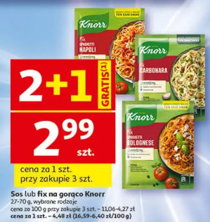 Sos lub fix na gorąco Knorr