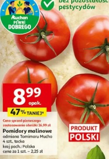 Pomidory malinowe odmiana Tomimaru Mucho