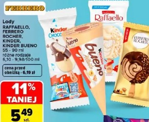 Lody Raffaello Ferrero Rocher Kinder Kinder Bueno Ferrero