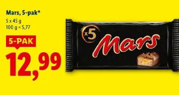 Mars, 5-pak
