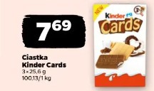 Ciastka Kinder Cards