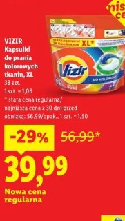 Vizir Kapsułki do prania kolorowych tkanin, XL