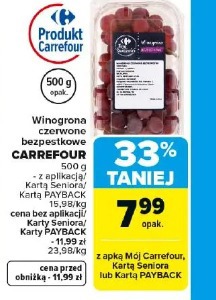 Winogrona czerwone bezpestkowe CARREFOUR