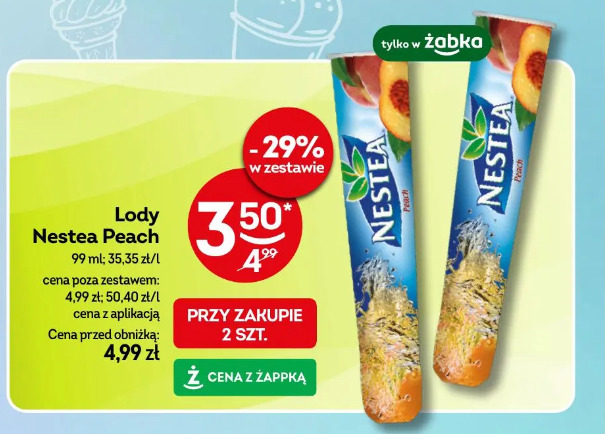 Lody Nestea Peach