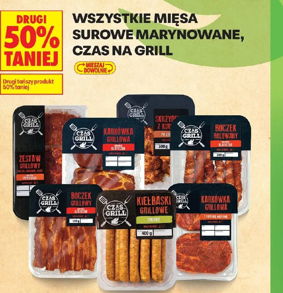 Wszystkie mięsa surowe marynowane, czas na grill