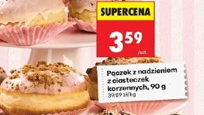 Pączek z nadzieniem z ciasteczek korzennych