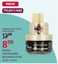 Bufalo, czarna pasta do butów, 40 ml