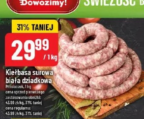 Kiełbasa surowa biała dziadkowa