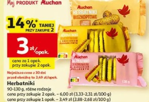Herbatniki Auchan