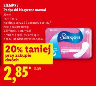 Siempre Podpaski klasyczne normal