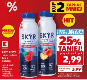 K Classic Skyr pitny różne rodzaje
