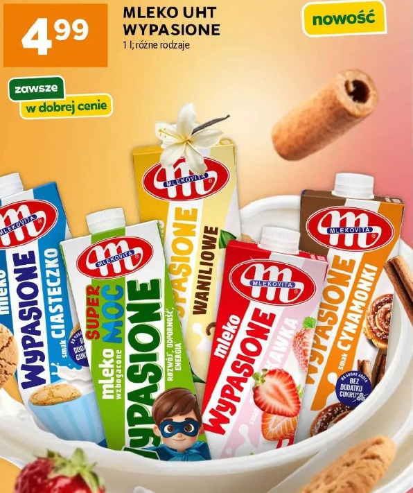 Mleko UHT Wypasione Mlekovita