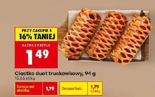 Ciastko duet truskawkowy
