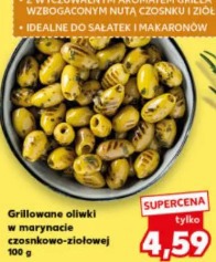 Grillowane oliwki w marynacie czosnkowo-ziołowej