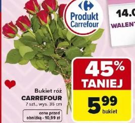 Bukiet róż CARREFOUR