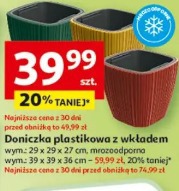 Doniczka plastikowa z wkładem