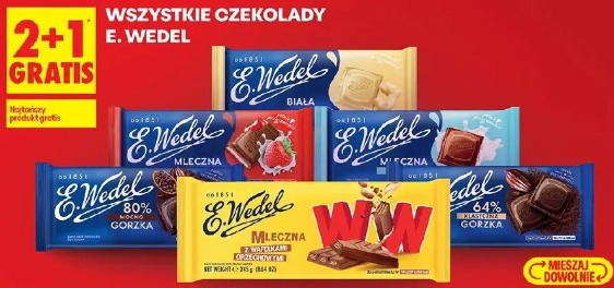 Wszystkie czekolady E. Wedel