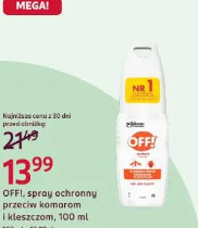 OFF!, spray ochronny przeciw komarom i kleszczom