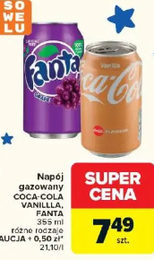 Napój gazowany Coca-Cola Vanilla, Fanta