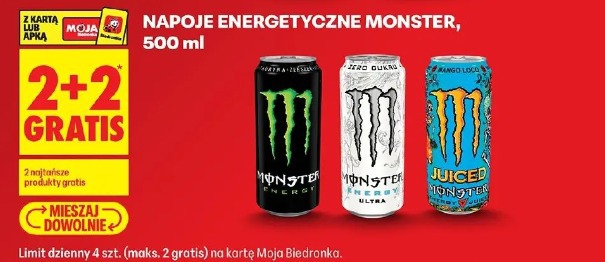 Napoje energetyczne Monster