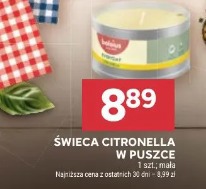Świeca citronella w puszce