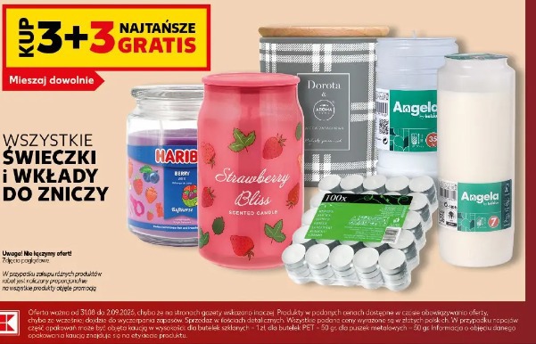 Wszystkie świeczki i wkłady do zniczy