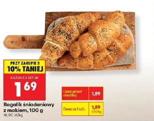 Rogalik śniadaniowy z makiem