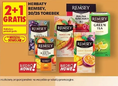 Herbaty Remsey 20/25 torebek