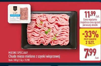 MIĘSNE SPECJAŁY Chude mięso mielone z szynki wieprzowej