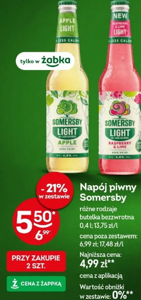 Somersby Light napój piwny