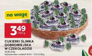 Cukierki śliwka dobromiejska w czekoladzie