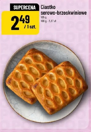 Ciastko serowo-brzoskwiniowe