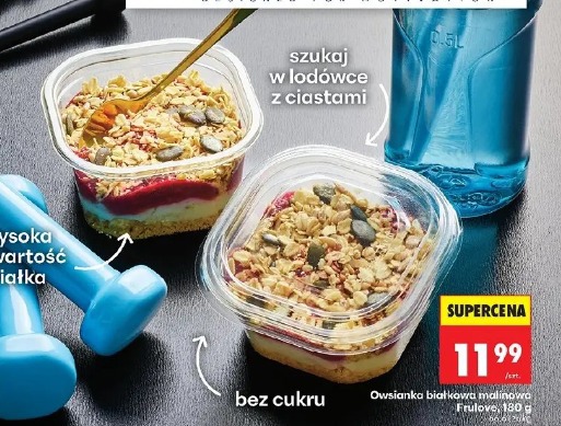 Owsianka białkowa malinowa Frulove