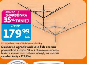 Suszarka ogrodowa biała lub czarna