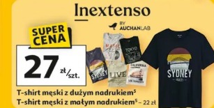 T-shirt męski z dużym nadrukiem