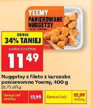 Nuggetsy z fileta z kurczaka panierowane Yeemy