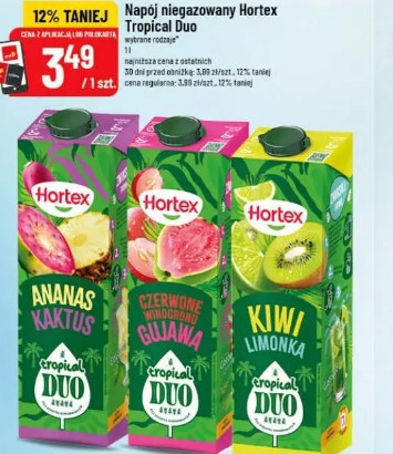 Napój niegazowany Hortex Tropical Duo