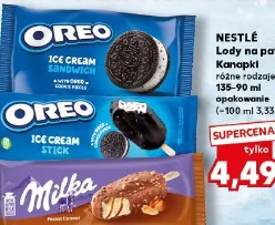 Nestlé Lody na patyku, Kanapki różne rodzaje