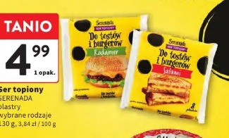 Ser topiony Serenada Do tostów i burgerów Radamer