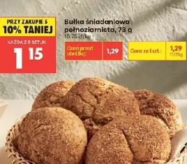 Bułka śniadaniowa pełnoziarnista