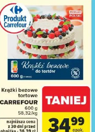 Carrefour krążki bezowe tortowe