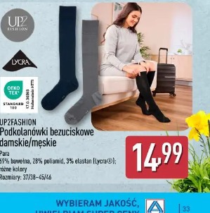 Podkolanówki bezuciskowe damskie/meskie UP2FASHION