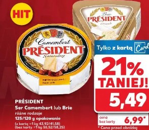 PRÉSIDENT Ser Camembert lub Brie