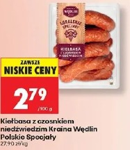 Kiełbasa z czosnkiem niedźwiedzim Kraina Wędlin Polskie Specjały
