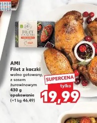 Ami Filet z kaczki wolno gotowany, z sosem żurawinowym