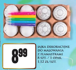 Jajka dekoracyjne do malowania z flamastrami